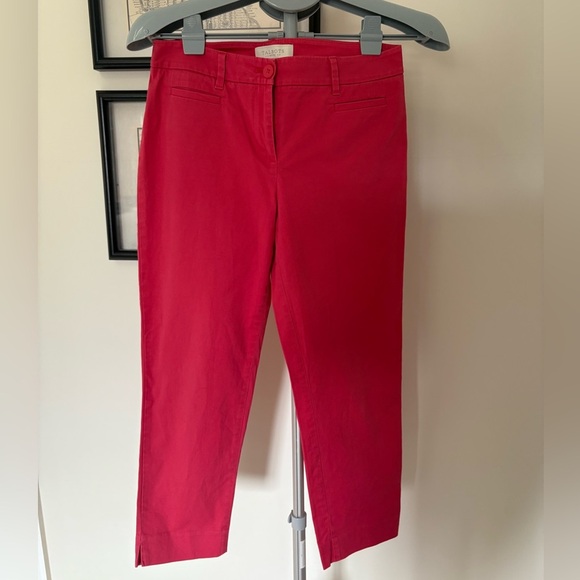 Talbots Hot Pink Petite Cropped Chinos, Size 4P - Picture 3 of 5